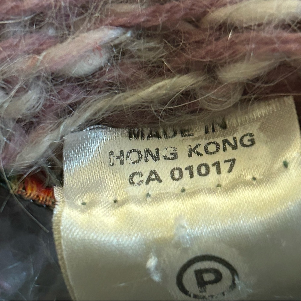 Vintage Boston Traders Wool/Mohair Blend Knit Sweater M Purple/Pink HongKong Ski - Picture 10 of 12